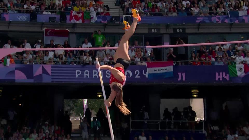 Saut à la perche, qualification dames: Angelica Moser (SUI) valide son ticket pour la suite de la compétition