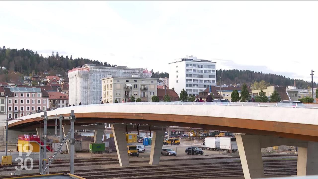 Fermé au trafic depuis mars 2023, le Grand-Pont de La Chaux-de-Fonds est à nouveau ouvert