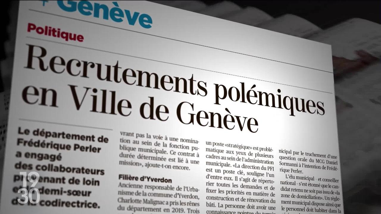 En Ville de Genève, des recrutements controversés au Département de la magistrate verte Frédérique Perler font polémiques