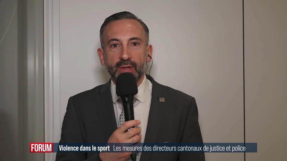 Nouvelles mesures contre la violence des supporters de football: interview de Frédéric Favre