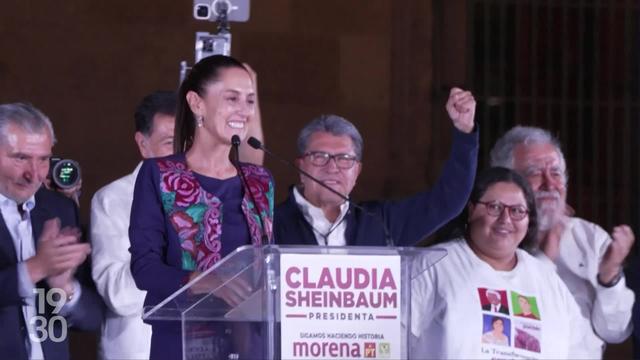 La candidate de la gauche au pouvoir Claudia Sheinbaum est entrée dans l'histoire dimanche, en devenant la première femme élue présidente du Mexique