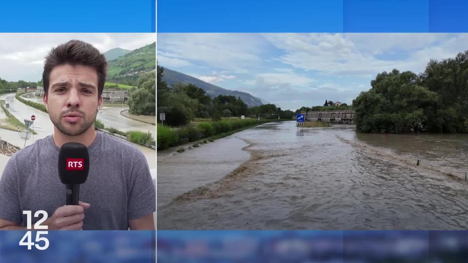 Le Rhône a débordé ce week-end en Valais. Le point depuis Sierre (VS) avec le journaliste Romain Boisset