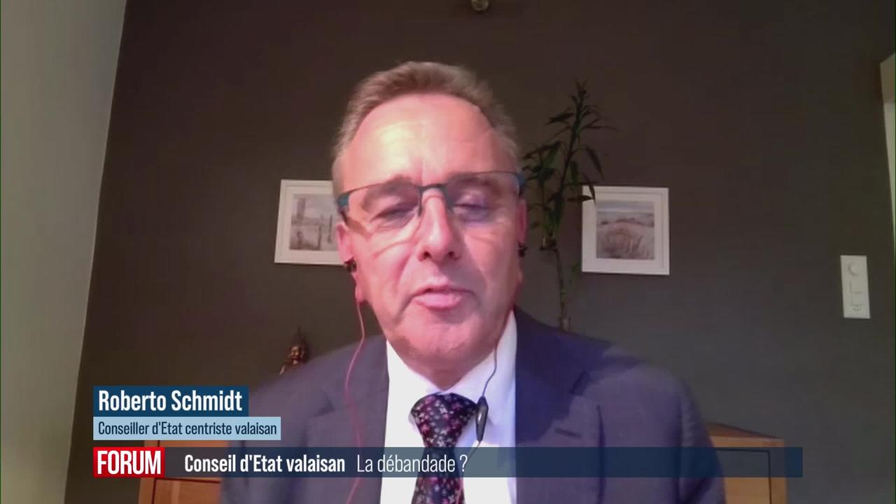 Deux ministres ne se représenteront pas au Conseil d’État valaisan: interview de Roberto Schmidt (vidéo)