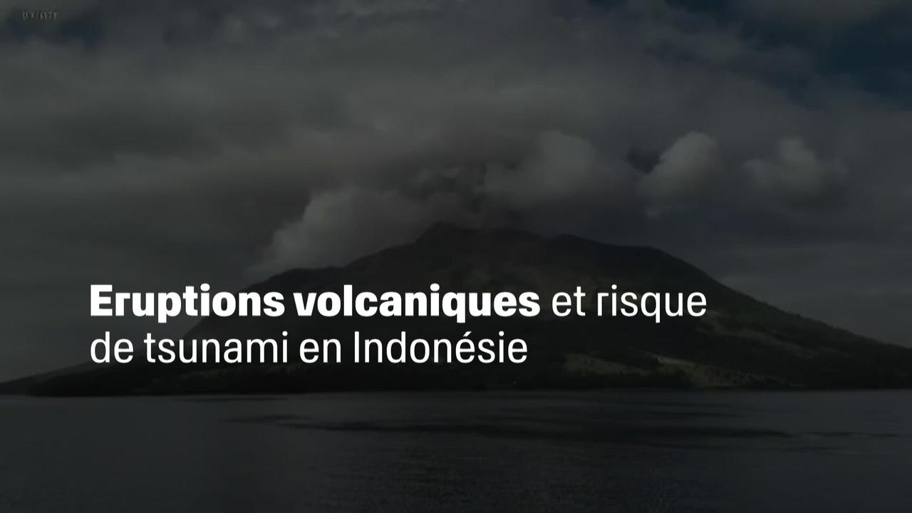 Eruptions volcaniques en Indonésie