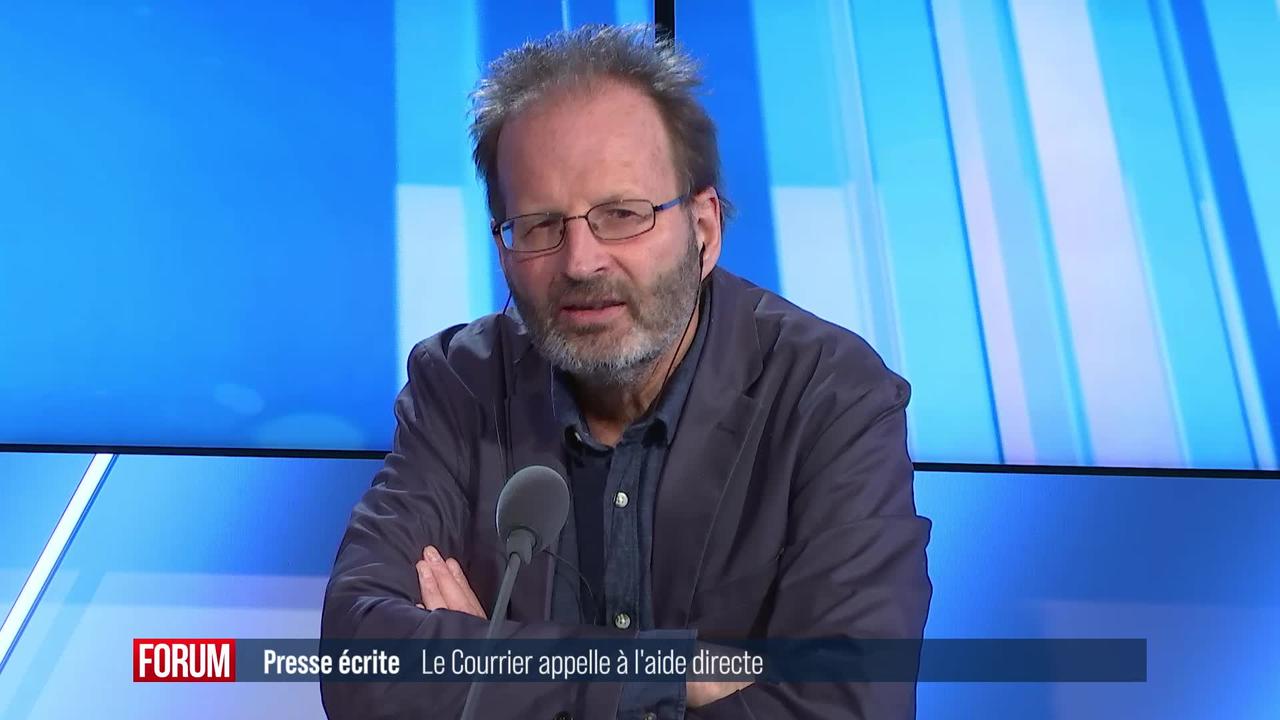 Le journal Le Courrier pousse un cri d'alarme et appelle à l'aide à la presse: interview de Philippe Bach (vidéo)