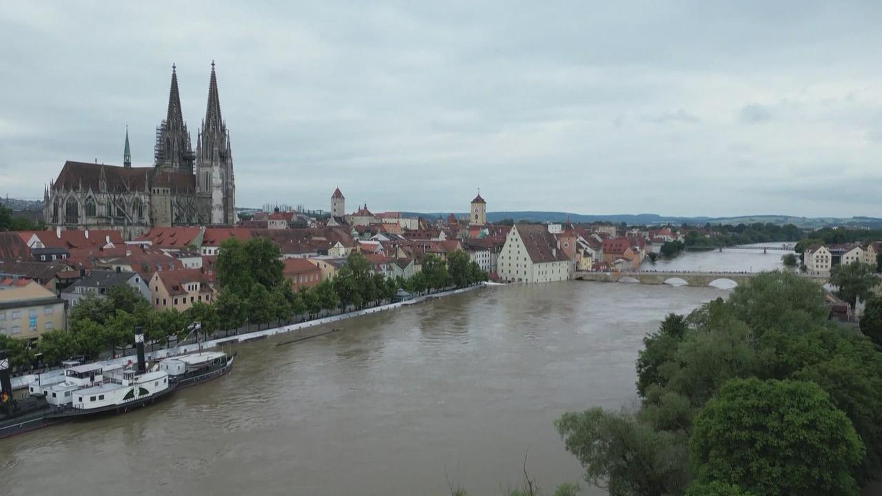 Inondations en Allemagne et le long du Danube, en Europe