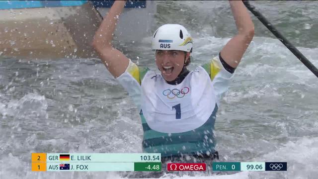 Slalom, finale: médaille d'or pour Jessica Fox (AUS), Alena Marx (SUI) termine 8e