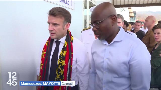 Emmanuel Macron est arrivé à Mayotte, cinq jours après le passage du cyclone Chido