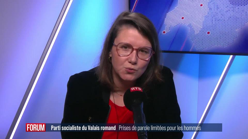 Le PS du Valais romand décide de limiter les prises de paroles des hommes: interview d’Aude Rapin