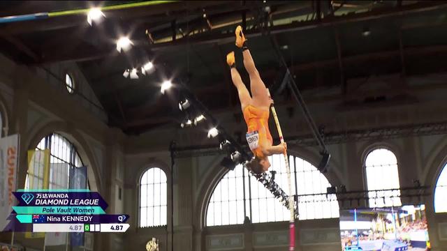 Zurich (SUI), saut à la perche dames: victoire de Nina Kennedy (AUS) à 4m87