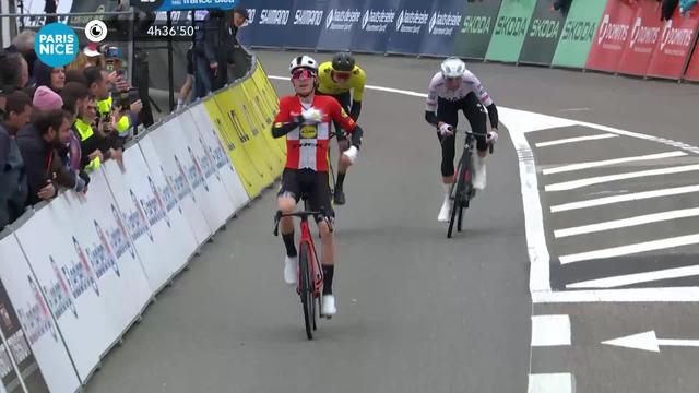 Paris - Nice, 6e étape: Mattias Skjelmose (DEN) vainqueur devant ses deux compagnons d'échappée