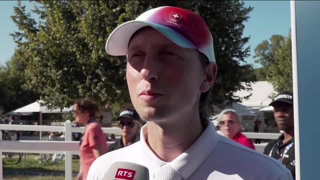 Saut d'obstacle individuel, qualifications: Martin Fuchs (SUI) à l'interview après sa qualification