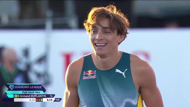 Lausanne, City Event: Armand Duplantis (SUE) bat le record du meeting en 6m15