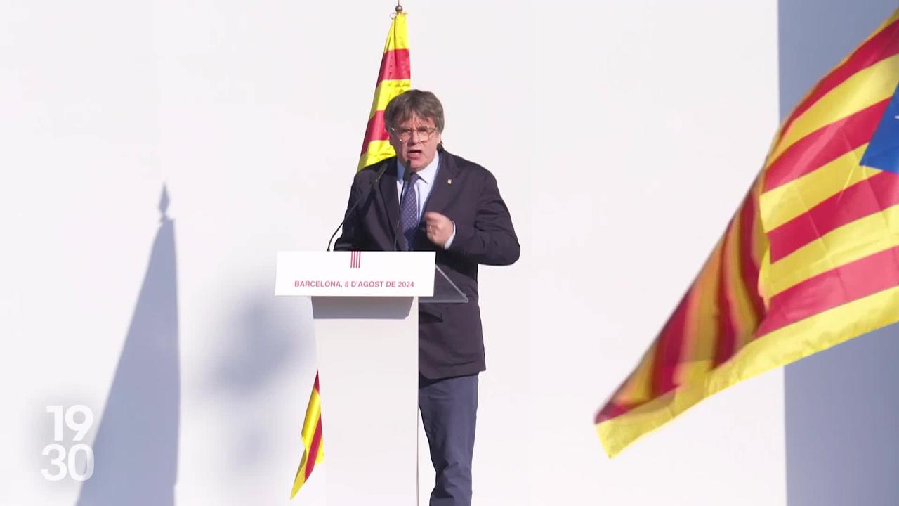 Le leader indépendantiste Carles Puigdemont réapparaît en Catalogne après sept ans d'exil