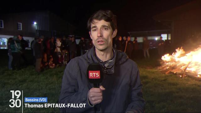 Les précisions à Bassins (VD) de Thomas Epitaux-Fallot, sur les effets des manifestations paysannes en Suisse romande