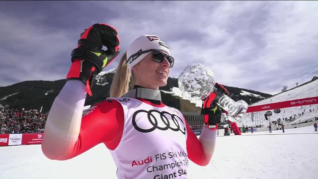 Ski alpin - Finales de Coupe du monde dames: le double sacre de Lara Gut-Behrami (SUI)
