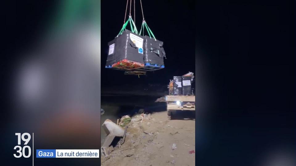 Le premier bateau amenant de l'aide humanitaire dans la bande de Gaza via un couloir maritime ouvert depuis Chypre a pu décharger sa cargaison