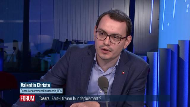 Faut-il freiner l’acquisition des tasers dans la police? Débat entre Nadia Boehlen et Valentin Christe (vidéo)