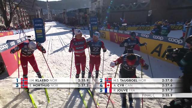 Drammen (NOR), sprint classique messieurs: Klaebo (NOR) l'emporte, triplé norvégien