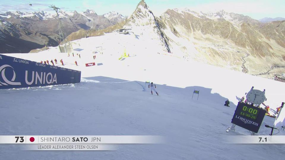 Ski alpin, géant messieurs: le Japonais Seigo Kato frôle un lisseur