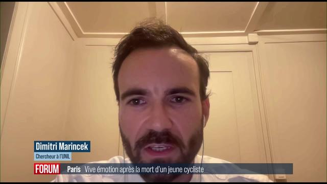 Un cycliste meurt écrasé par une voiture après une altercation à Paris: interview de Dimitri Marincek (vidéo)