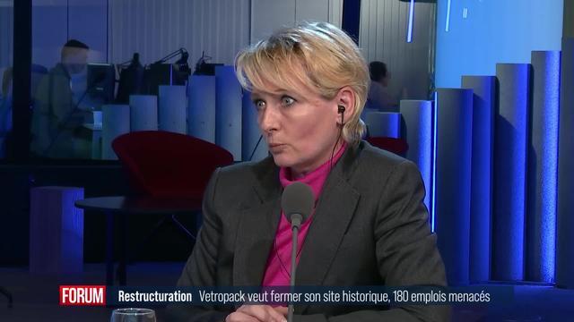 Vetropack envisage de fermer son site historique: interview d'Isabelle Moret