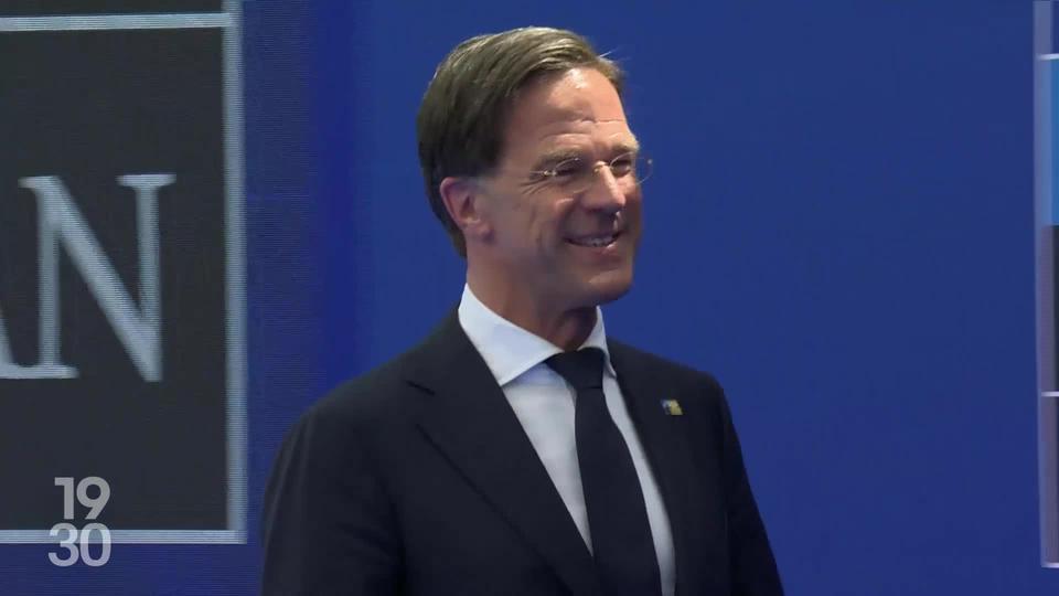 Portrait du néerlandais Mark Rutte qui vient d’être officiellement désigné comme secrétaire général de l’Otan