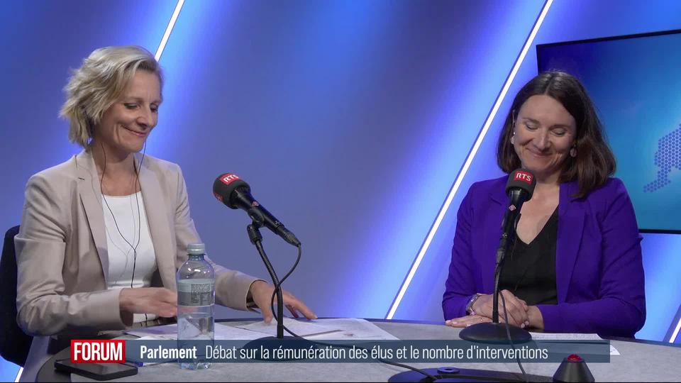 La transparence sur les revenus des parlementaires: débat entre Simone de Montmollin et Sophie Michaud Gigon