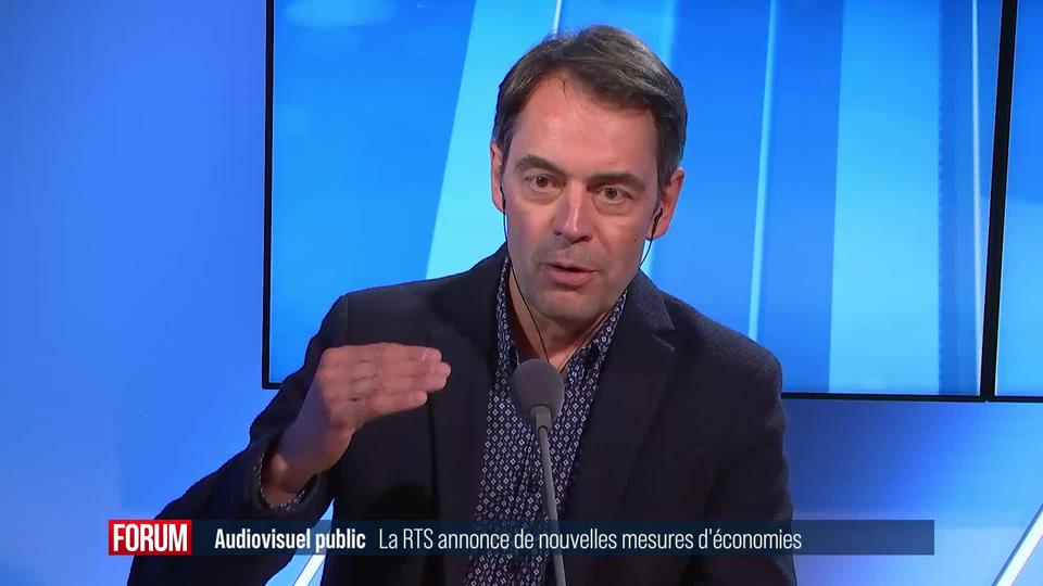 Mesure d’économie à la RTS, qui va supprimer 55 postes: interview de Pascal Crittin (vidéo)