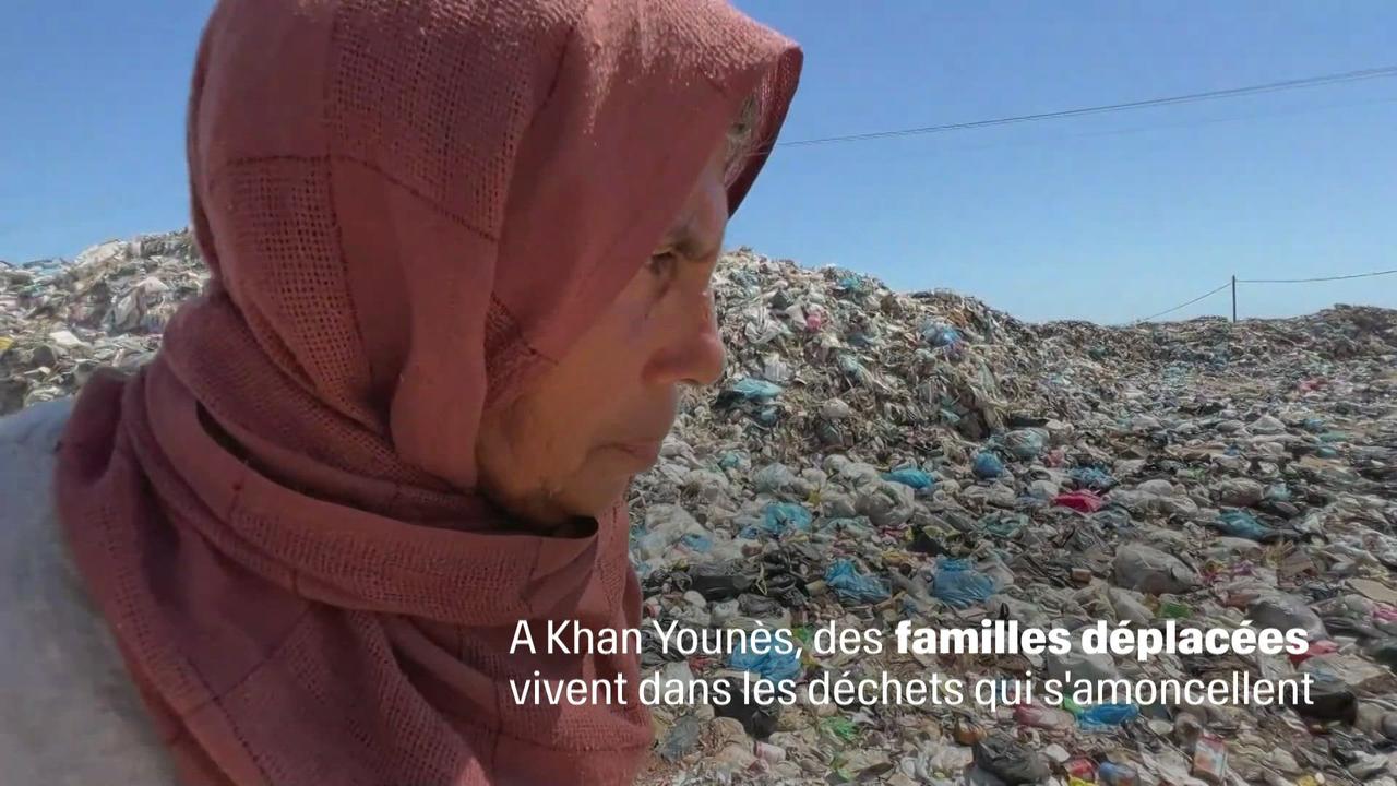Certains habitants de Gaza sont obligés de vivre au milieu des ordures