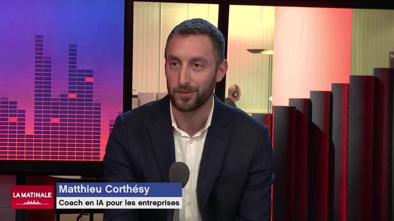 L'invité de La Matinale (vidéo) - Matthieu Corthésy, formateur en intelligence artificielle pour entreprise