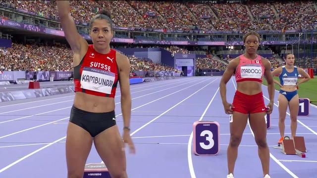 200m, 1-2 finale dames: 4e de sa demi-finale, Mujinga Kambundji (SUI) ne verra pas la finale