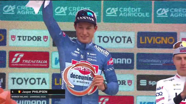 Cyclisme, Milan - San Remo: victoire surprise de Jasper Philipsen (BEL)