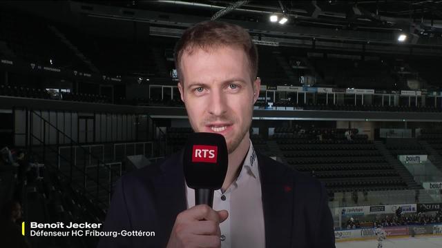 Hockey sur glace - National League : entretien avec Benoït Jecker, défenseur HC Fribourg-Gottéron (1-2)