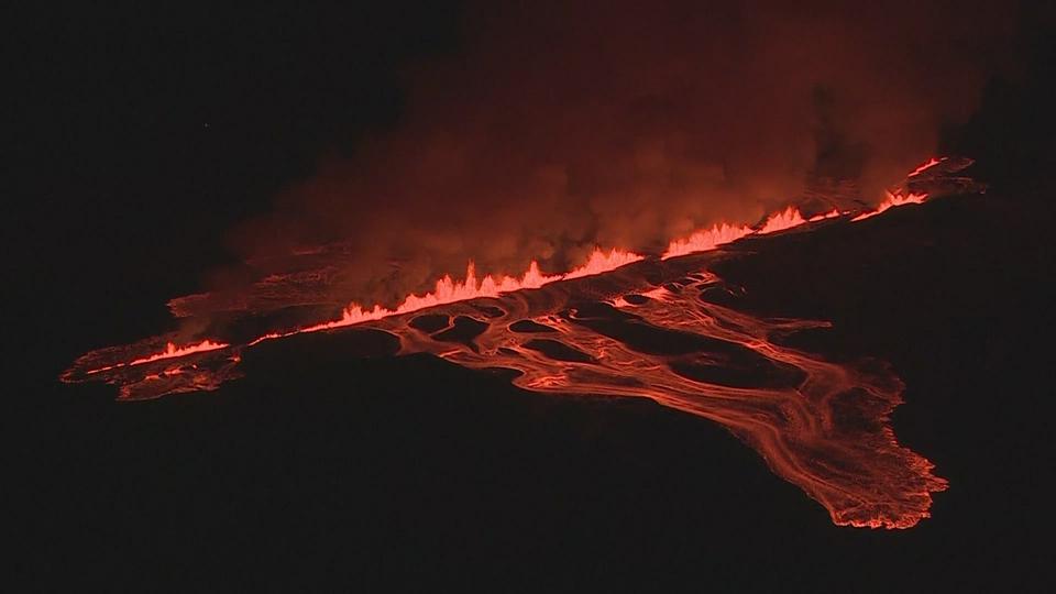 Nouvelle éruption en Islande, au nord de Grindavik