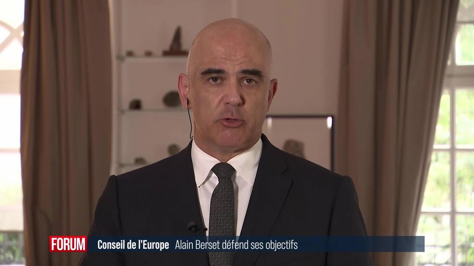 Les objectifs du mandat d’Alain Berset au Conseil de l’Europe: interview d’Alain Berset