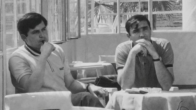 Jean-Louis Roy et Michel Soutter au Festival de Locarno, 1967 [RTS]