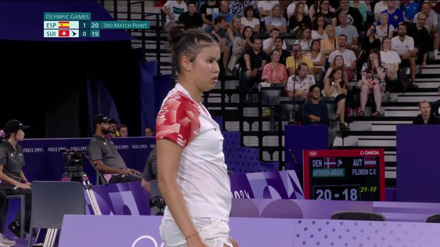 Simples femmes, tours préliminaires, Poule C, C. Marin (ESP) - J. Stadelmann (SUI) (2-0): La Suissesse ne fait pas le poids face à l'expérience de Marin