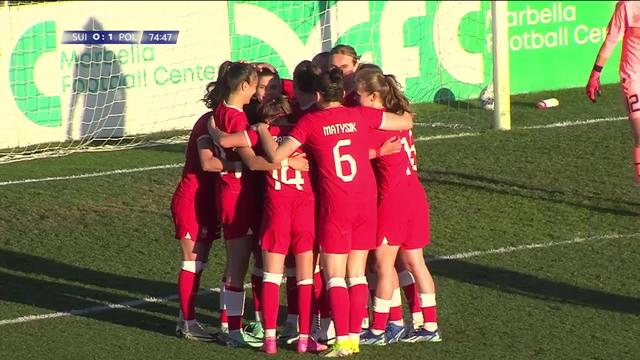 Foot dames: amcial, Suisse-Pologne (0-1). Les Suissesses s'inclinent sur la plus petite des marges