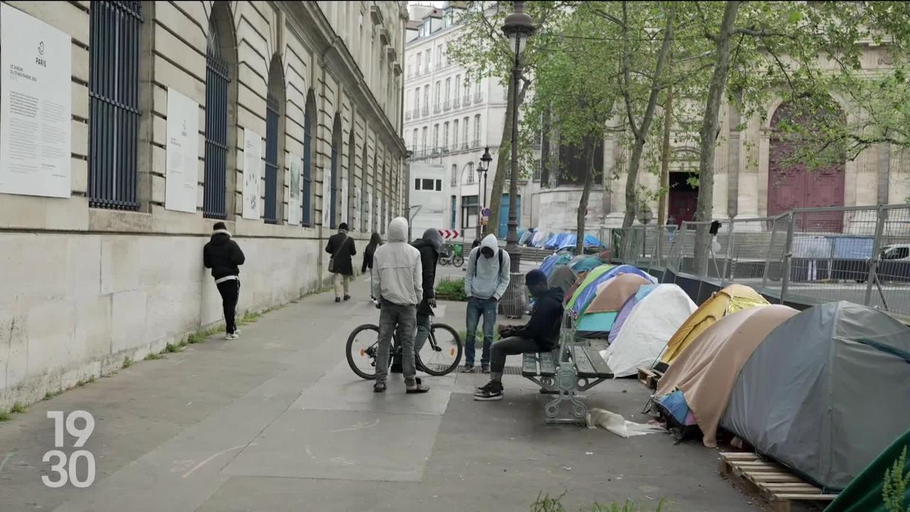 À Paris, les autorités ont débuté le déplacement systématique des camps de migrants et de sans-abri autour des sites olympiques
