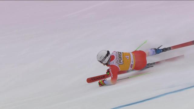 Alta Badia (ITA), géant messieurs, 2e manche: Thomas Tumler (SUI) part à la faute et manque une porte