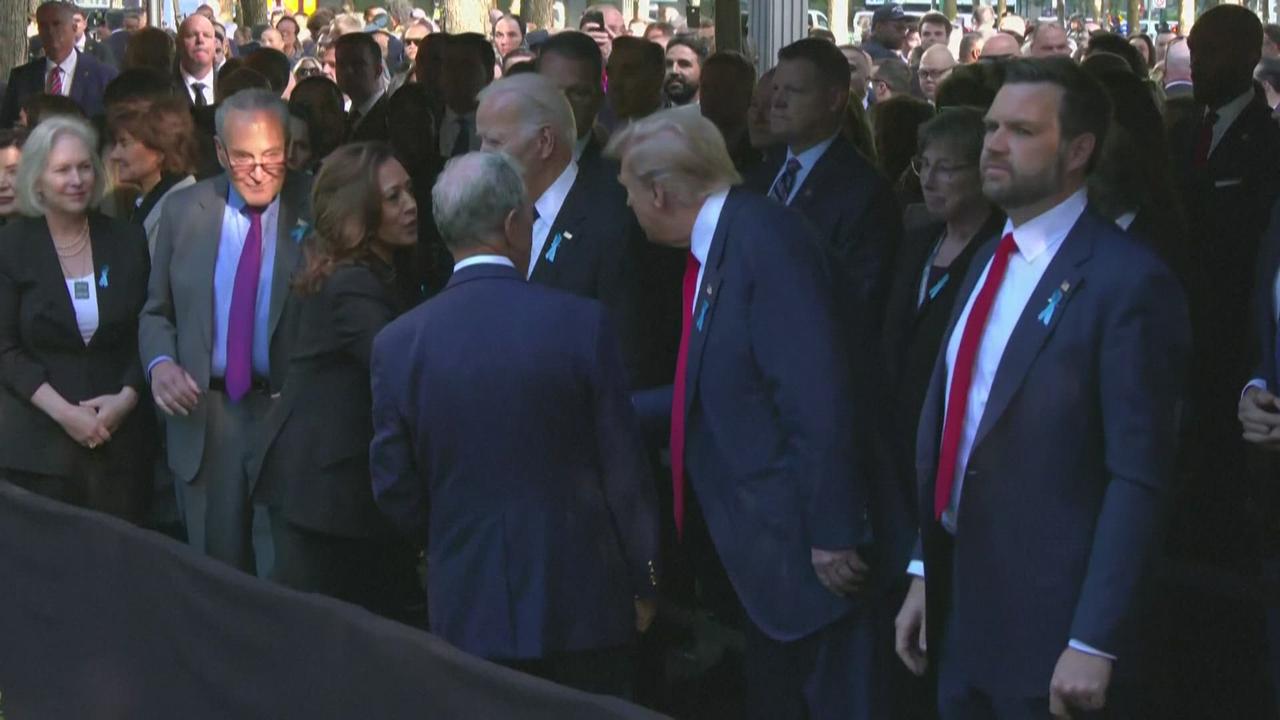 Kamala Harris et Donald Trump se saluent aux commémorations du 11-Septembre