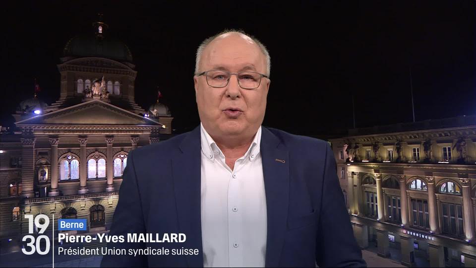 La réaction de Pierre-Yves Maillard, président de l'Union syndicale suisse, sur la baisse de l'écart salarial entre hommes et femmes et la reprise des négociations entre la Suisse et l'UE