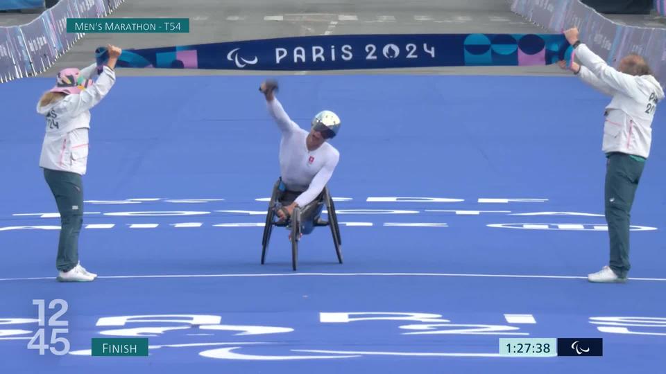 Aux Jeux paralympiques de Paris, Catherine Debrunner et Marcel Hug remportent le marathon dans la catégorie fauteuil