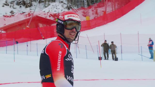 Wengen (SUI), slalom messieurs, 1re manche: Ramon Zenhäusern (SUI) peu convainquant lors de la 1re manche