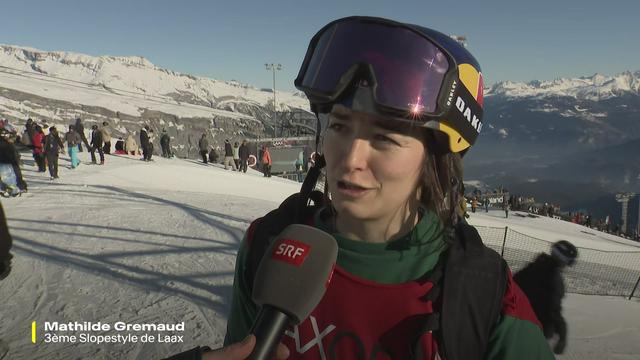 Mathilde Gremaud satisfaite de sa performance à Laax