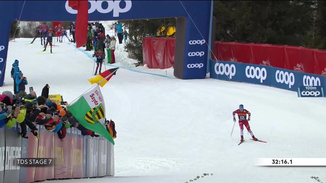 Val di Fiemme (ITA), 10km Mass Start, messieurs: Simen Krueger (NOR) remporte l'étape, Johannes Klaebo (NOR) s'adjuge le Tour de ski