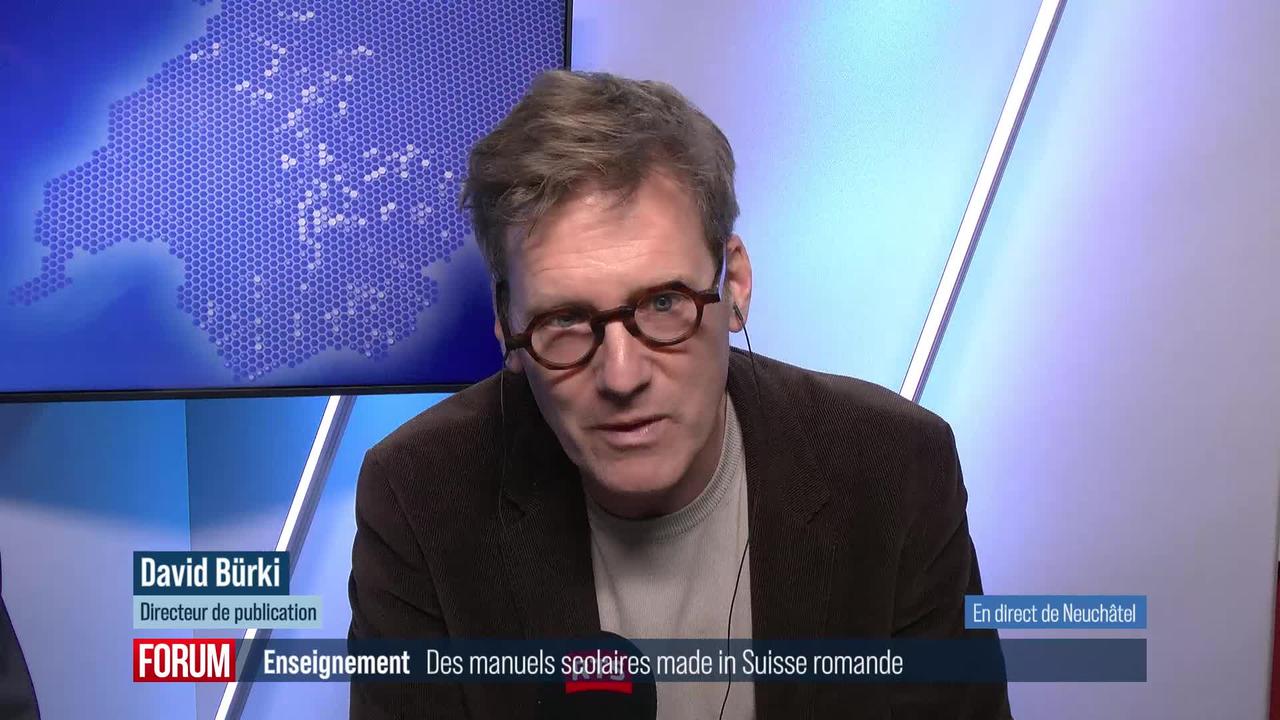 Des manuels scolaires édités en Suisse romande plutôt qu’en France: interview de David Bürki