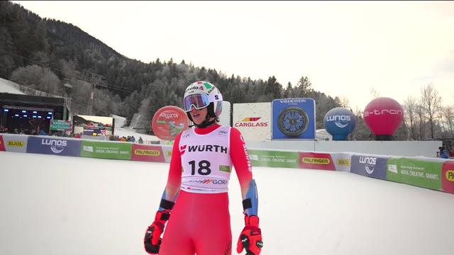 Kranjska Gora (SLO), géant dames. 1re manche: Michelle Gisin (SUI) se qualifie pour la deuxième manche