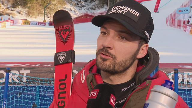 Wengen (SUI), super-G: Loïc Meillard à l'interview